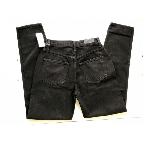 J Brand Women's Black X Elsa Hosk Playday Tapered High-rise Denim Jeans Size 25 - Picture 4 of 12